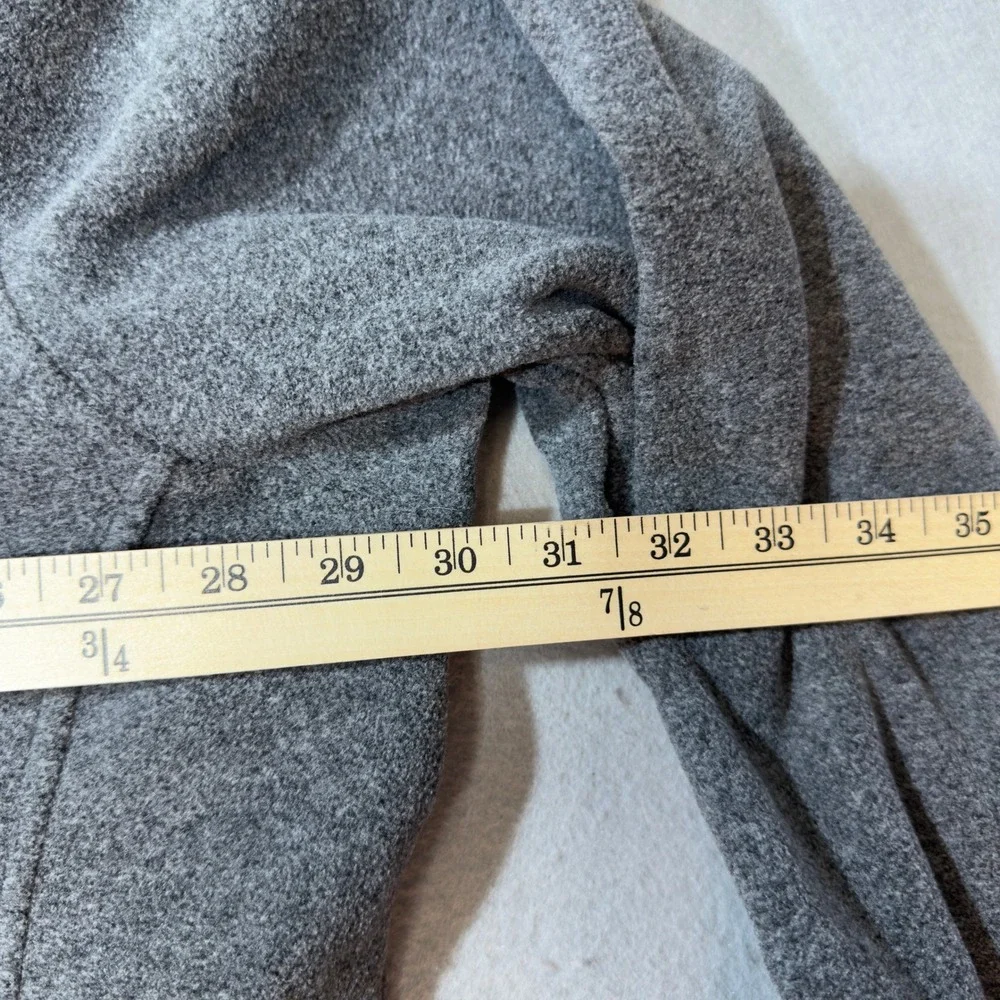 Tommy Hilfiger Mens 2XL Gray Full Zip Fleece Jacket Embroidered Logo M Mock Neck